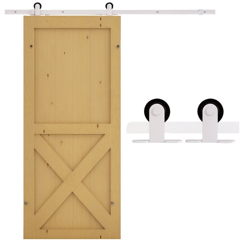 Homcom 6ft steel sliding - 6ft, barn