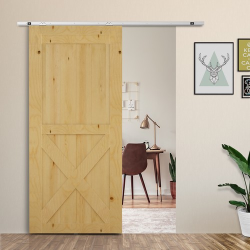 6ft modern sliding barn - modern,