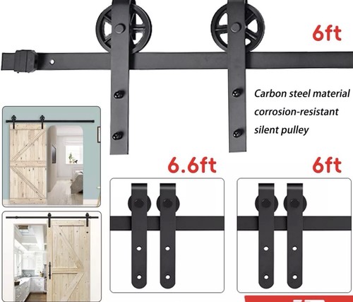 6ft sliding wood barn - wood, door