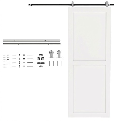 Homcom sliding barn door - sliding,