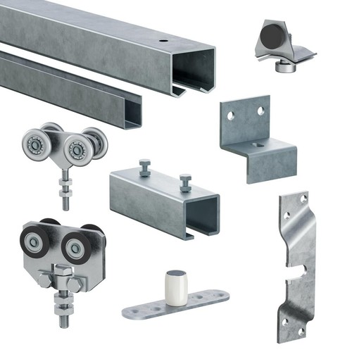 Sliding heavy door - door, set