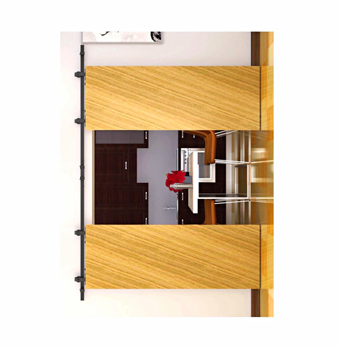 Black matte sliding barn door - black,